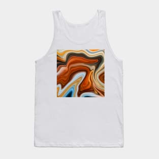 Gold ink Marbleized effect Tank Top